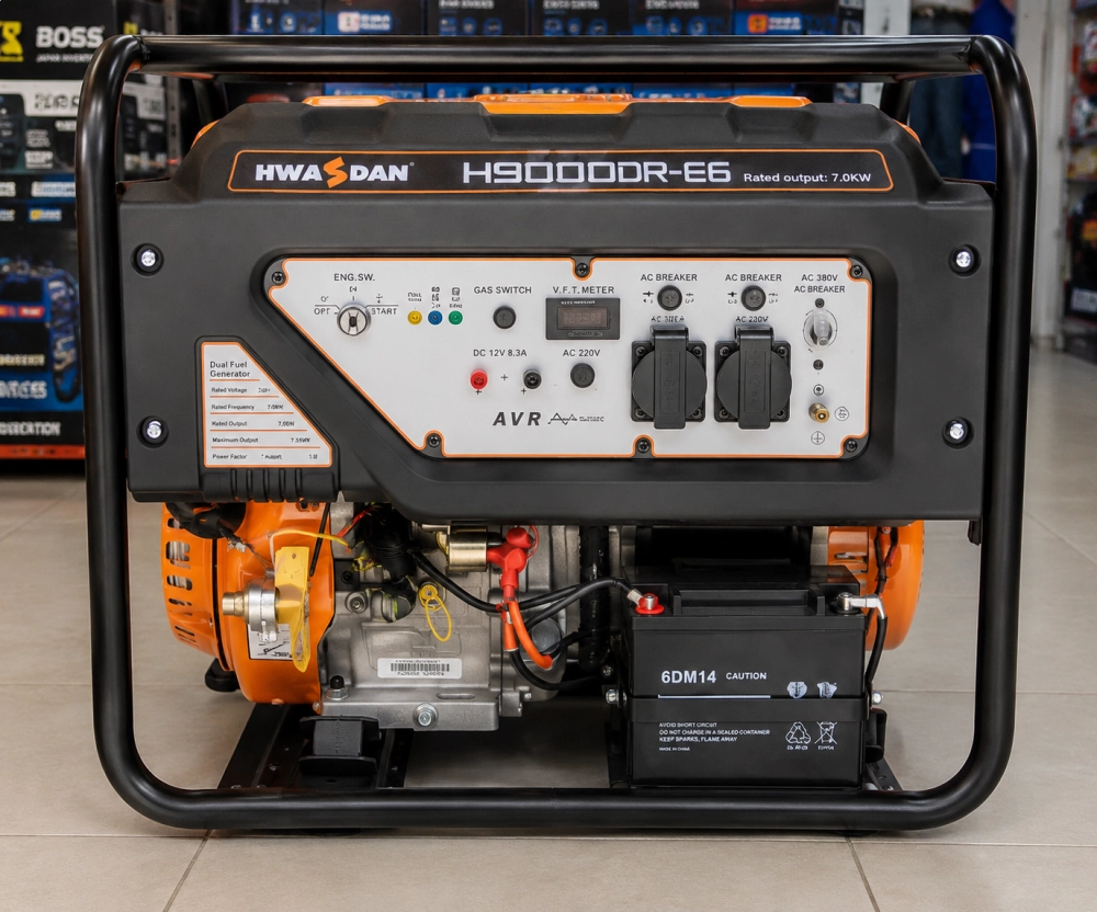 موتور برق هواسدان بنزینی H9000DR-E6