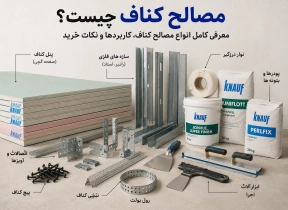 مصالح کناف چیست؟ معرفی کامل انواع مصالح کناف، کاربردها و نکات خرید