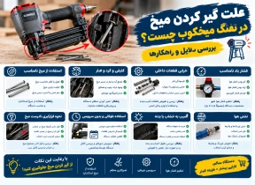 علت گیر کردن میخ در تفنگ میخکوب چیست؟ بررسی دلایل و راهکارها