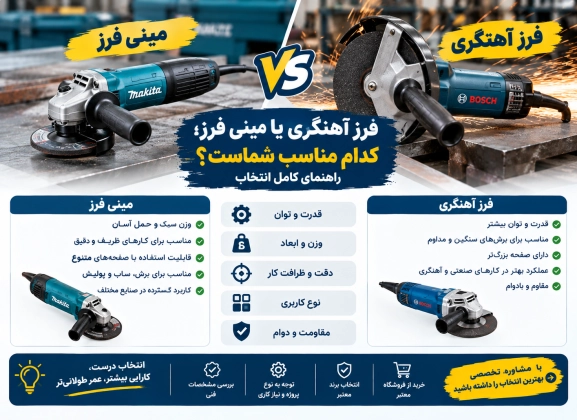  فرز آهنگری یا مینی فرز؛ کدام مناسب شماست؟ راهنمای کامل انتخاب